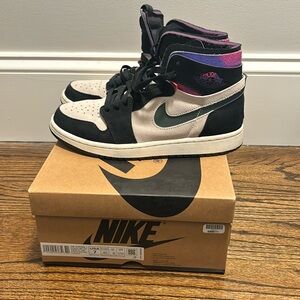 Nike Jordan 1 ZoomAir PSG DB3610 106 US7 EU40 white black psychic purple